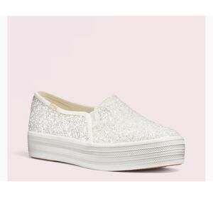KEDS X KATE SPADE NEW YORK Triple Decker Glitter Sneakers NEW Sz 9